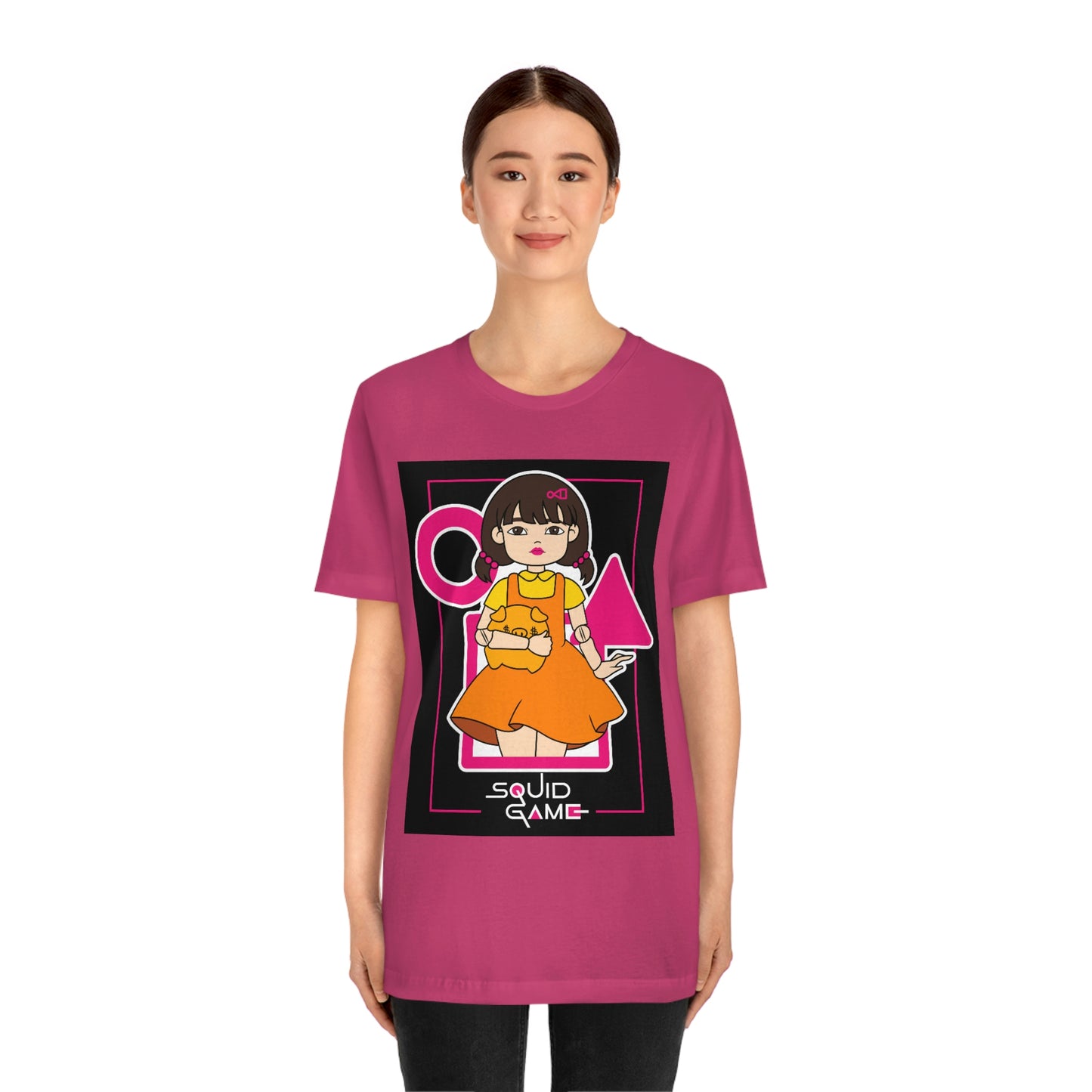 Quid Game Girl, It Cover Unisex Jersey Short Sleeve Tee