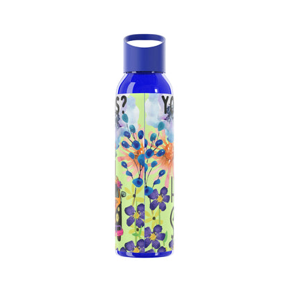 You Good Sis ? Mental Health Awareness Hippie Chic , Wheelchair Green Background Sky Water Bottle