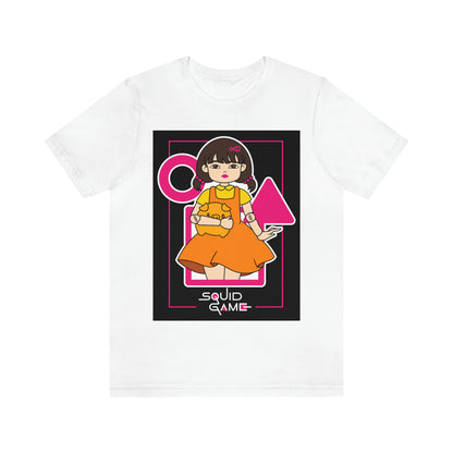 Quid Game Girl, It Cover Unisex Jersey Short Sleeve Tee