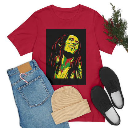 Raggae Music Legend , Unisex Jersey Short Sleeve Tee