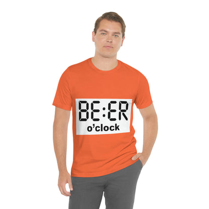 Beer O' Clock, , Unisex Jersey Short Sleeve Tee