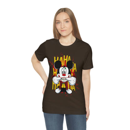 Ha Ha Ha Mickey, Unisex Jersey Short Sleeve Tee