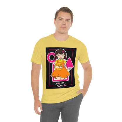 Quid Game Girl, It Cover Unisex Jersey Short Sleeve Tee