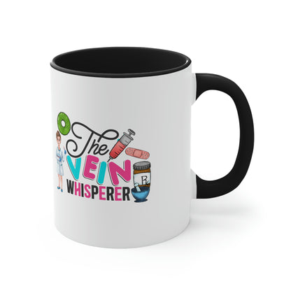 Nurse, Rn, Female 3, The Vein Whisperer, Coffee Mug, 11oz