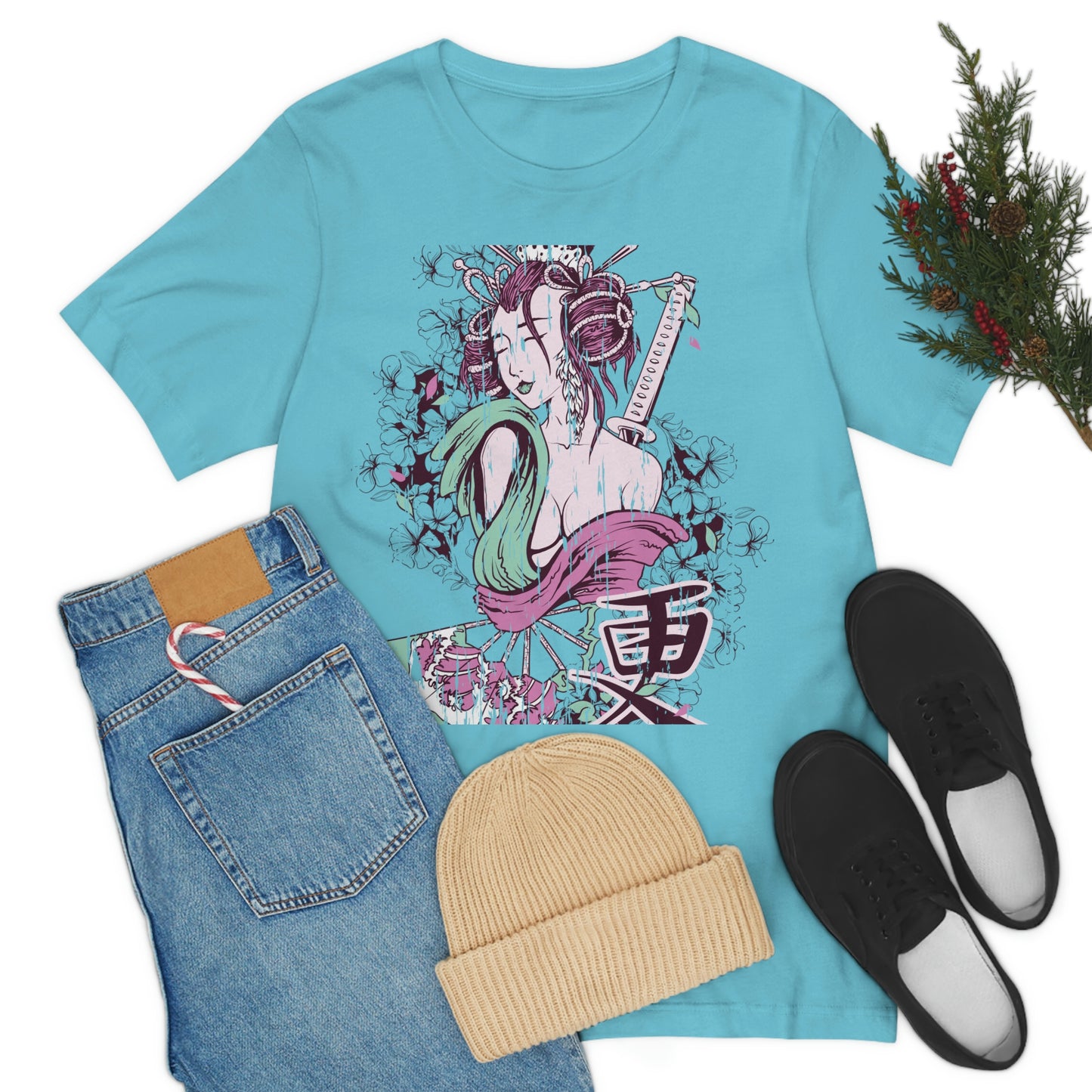 Geisha Girl, Unisex Jersey Short Sleeve Tee