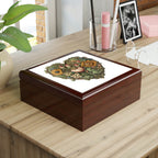 Intricate Hearts by Heron Lake Print 6 Jewelry Box