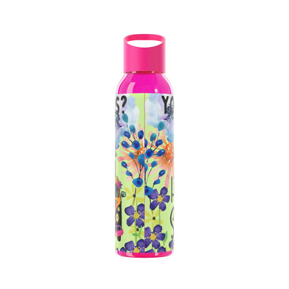 You Good Sis ? Mental Health Awareness Hippie Chic , Wheelchair Green Background Sky Water Bottle