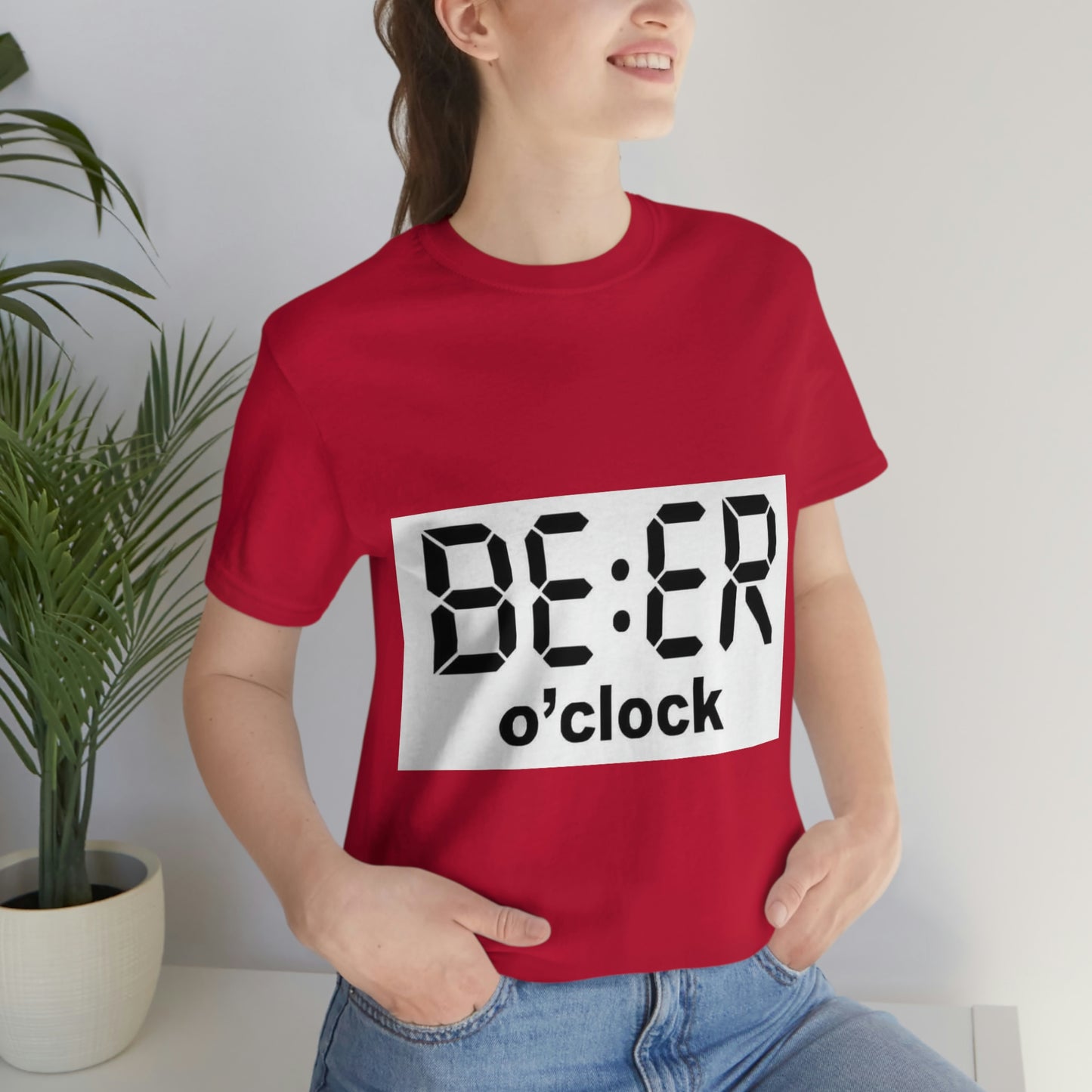 Beer O' Clock, , Unisex Jersey Short Sleeve Tee