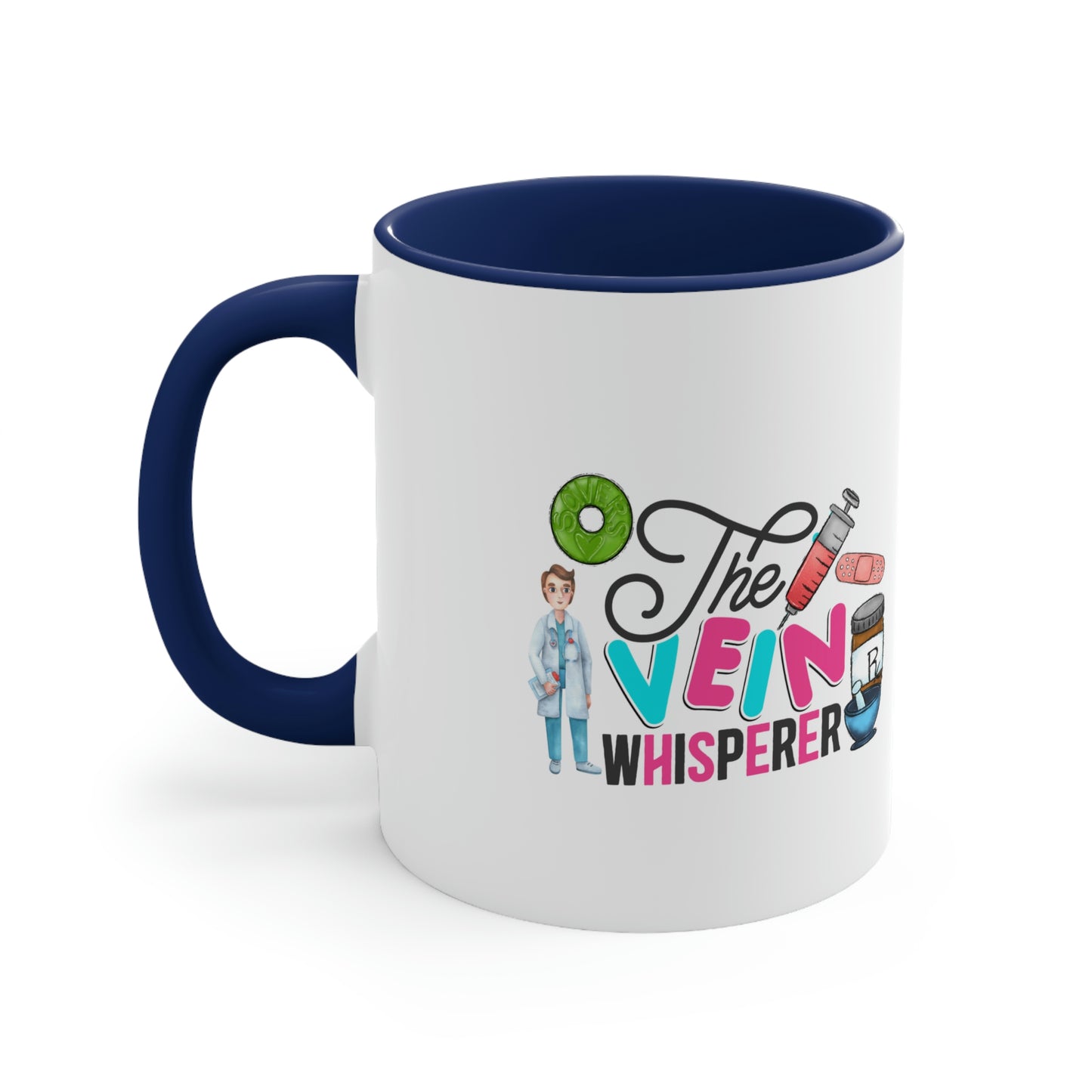 Nurse, Rn, Male 3, The Vein Whisperer, Coffee Mug, 11oz