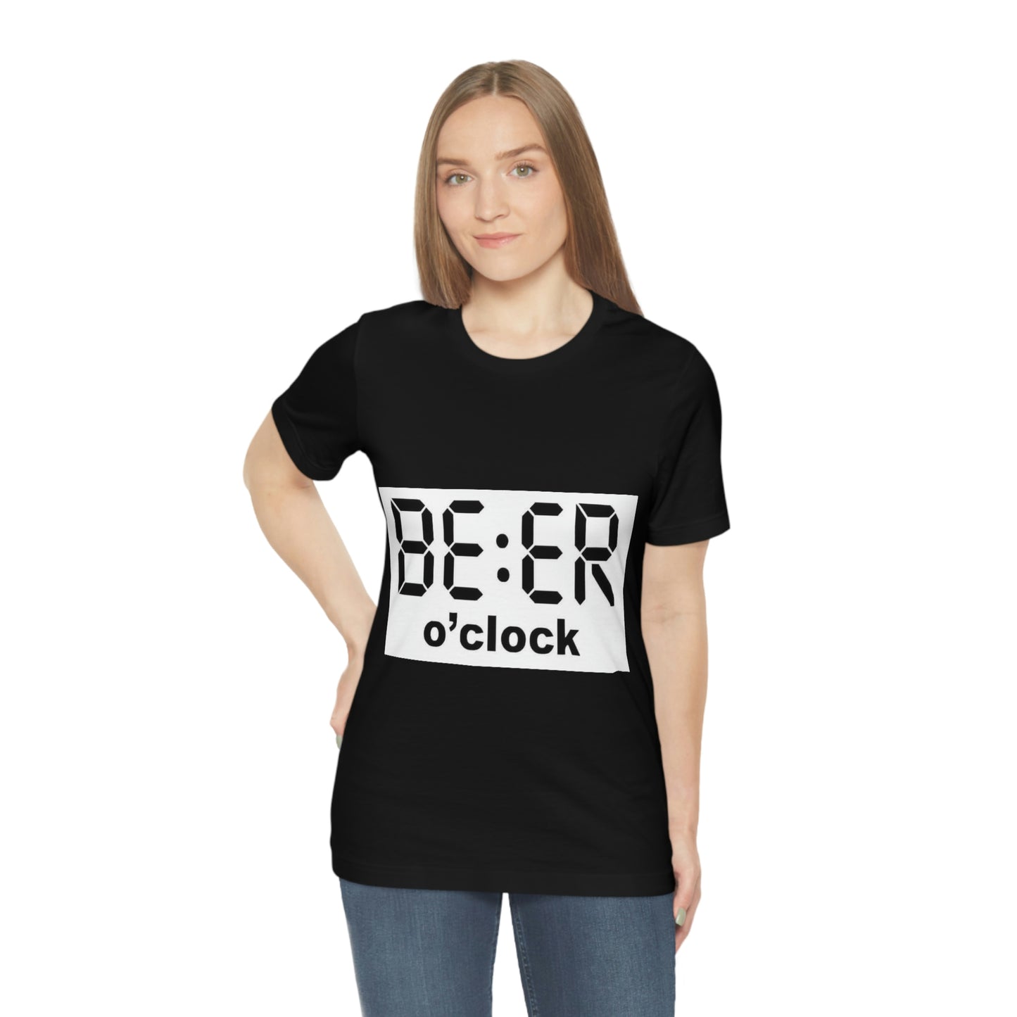 Beer O' Clock, , Unisex Jersey Short Sleeve Tee