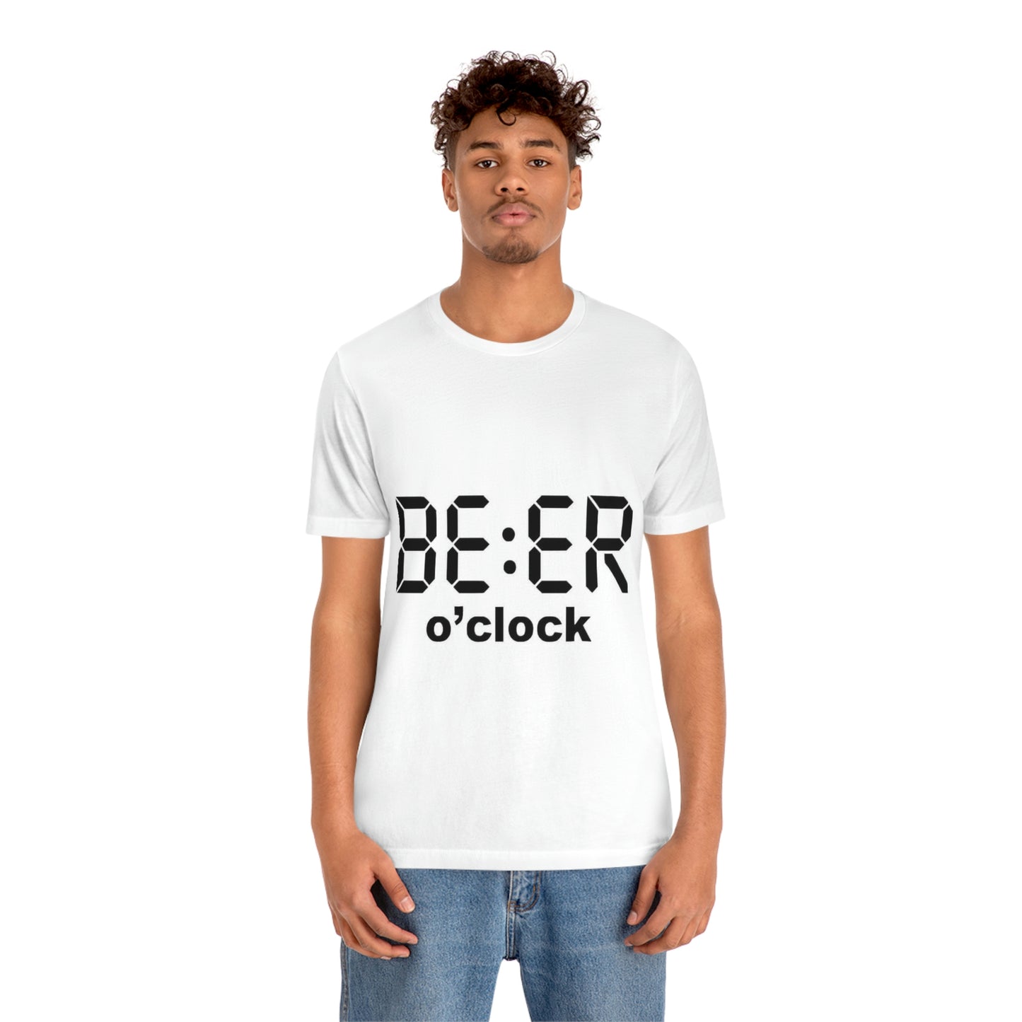 Beer O' Clock, , Unisex Jersey Short Sleeve Tee