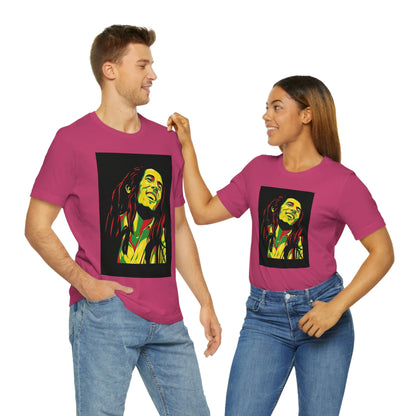 Raggae Music Legend , Unisex Jersey Short Sleeve Tee