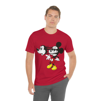 Losing Face Mickey, Unisex Jersey Short Sleeve Tee