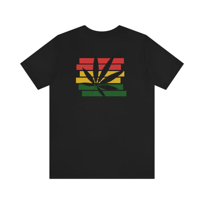 Pot Leaf With Classic Colors, Yellow, Green, Yellow, Unisex Jersey Short Sleeve Tee