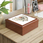 Intricate Hearts by Heron Lake Print 2 Jewelry Box