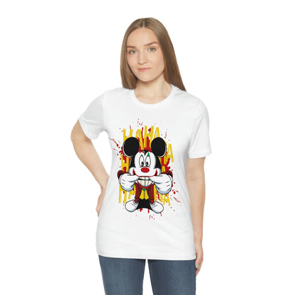 Ha Ha Ha Mickey, Unisex Jersey Short Sleeve Tee