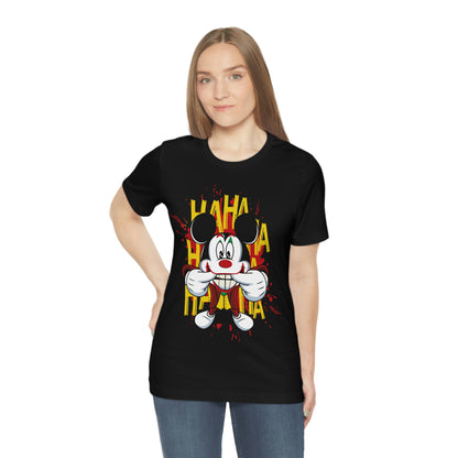 Ha Ha Ha Mickey, Unisex Jersey Short Sleeve Tee