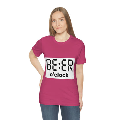 Beer O' Clock, , Unisex Jersey Short Sleeve Tee