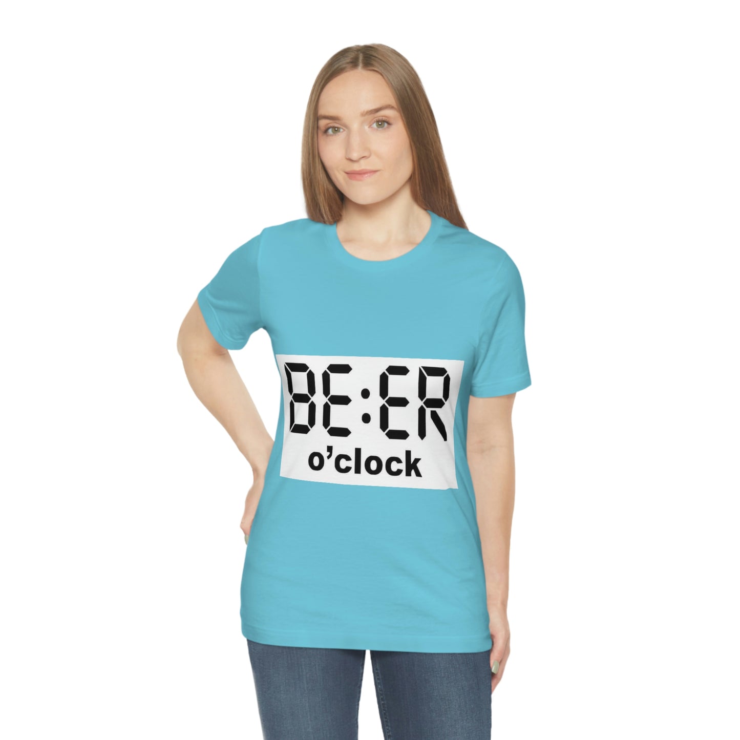 Beer O' Clock, , Unisex Jersey Short Sleeve Tee