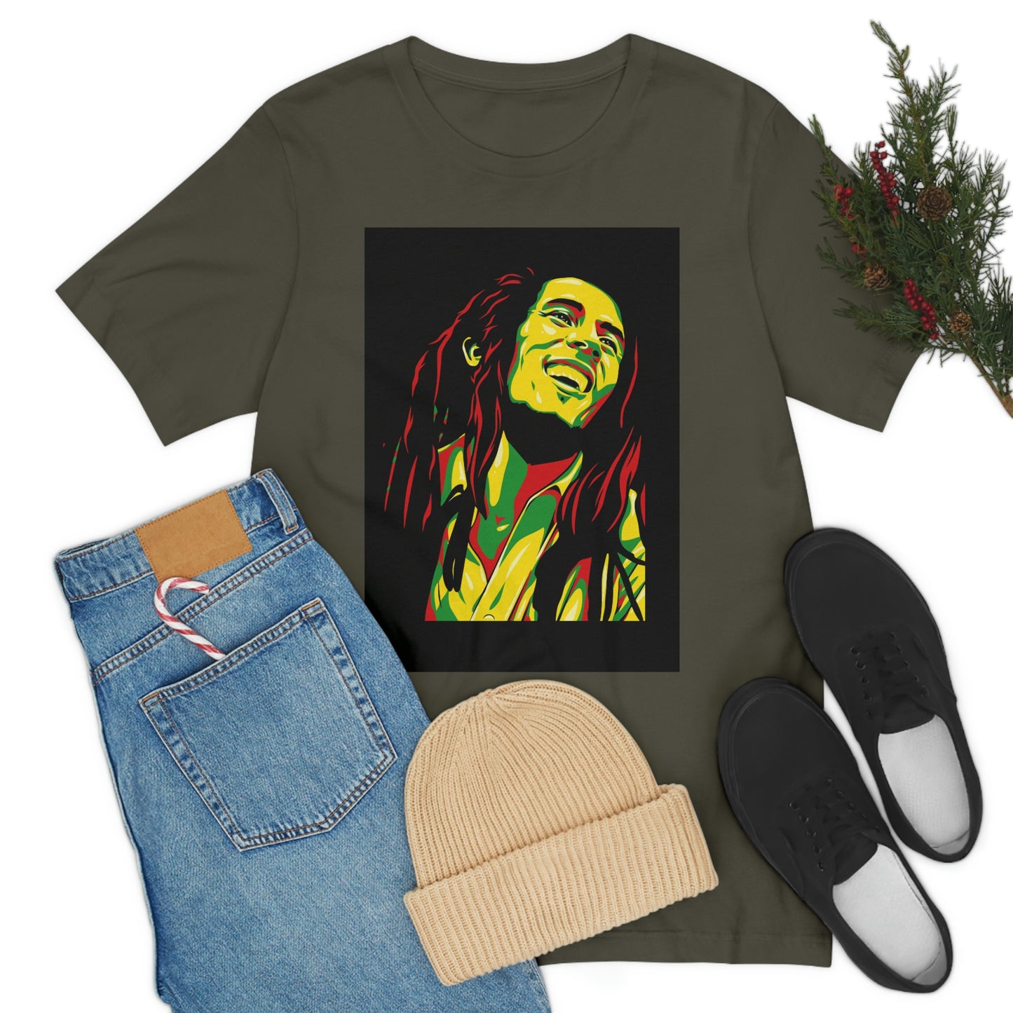 Raggae Music Legend , Unisex Jersey Short Sleeve Tee