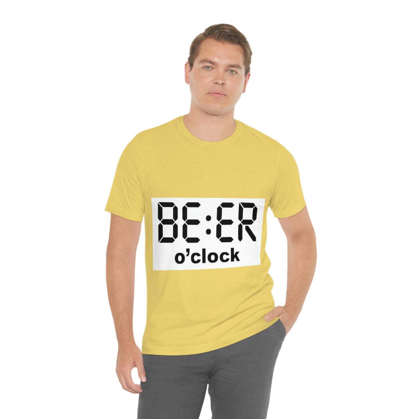 Beer O' Clock, , Unisex Jersey Short Sleeve Tee