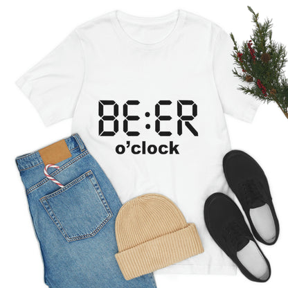 Beer O' Clock, , Unisex Jersey Short Sleeve Tee