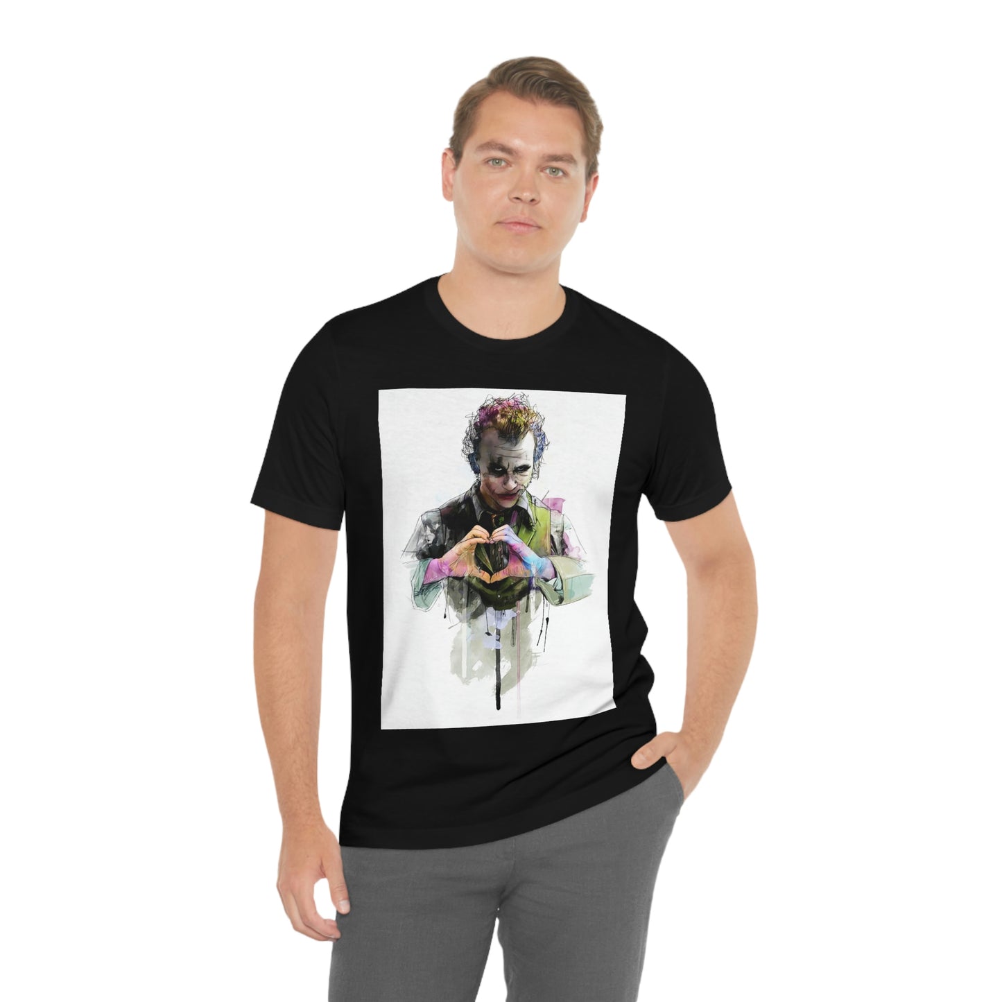 Man Who Stole Our Hearts, Joker Unisex Jersey Short Sleeve Tee