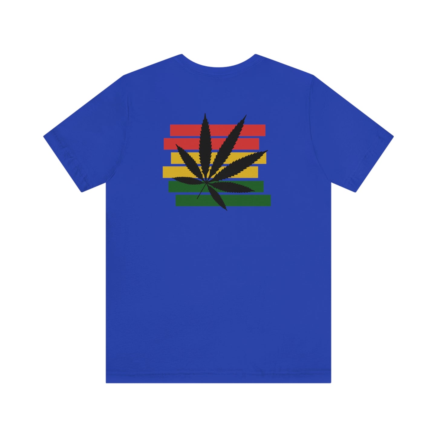 Pot Leaf With Classic Colors, Yellow, Green, Yellow, Unisex Jersey Short Sleeve Tee