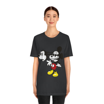 Losing Face Mickey, Unisex Jersey Short Sleeve Tee