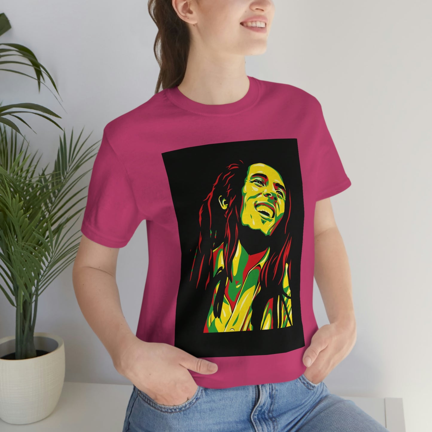 Raggae Music Legend , Unisex Jersey Short Sleeve Tee