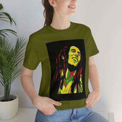 Raggae Music Legend , Unisex Jersey Short Sleeve Tee