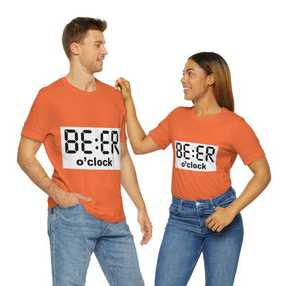 Beer O' Clock, , Unisex Jersey Short Sleeve Tee