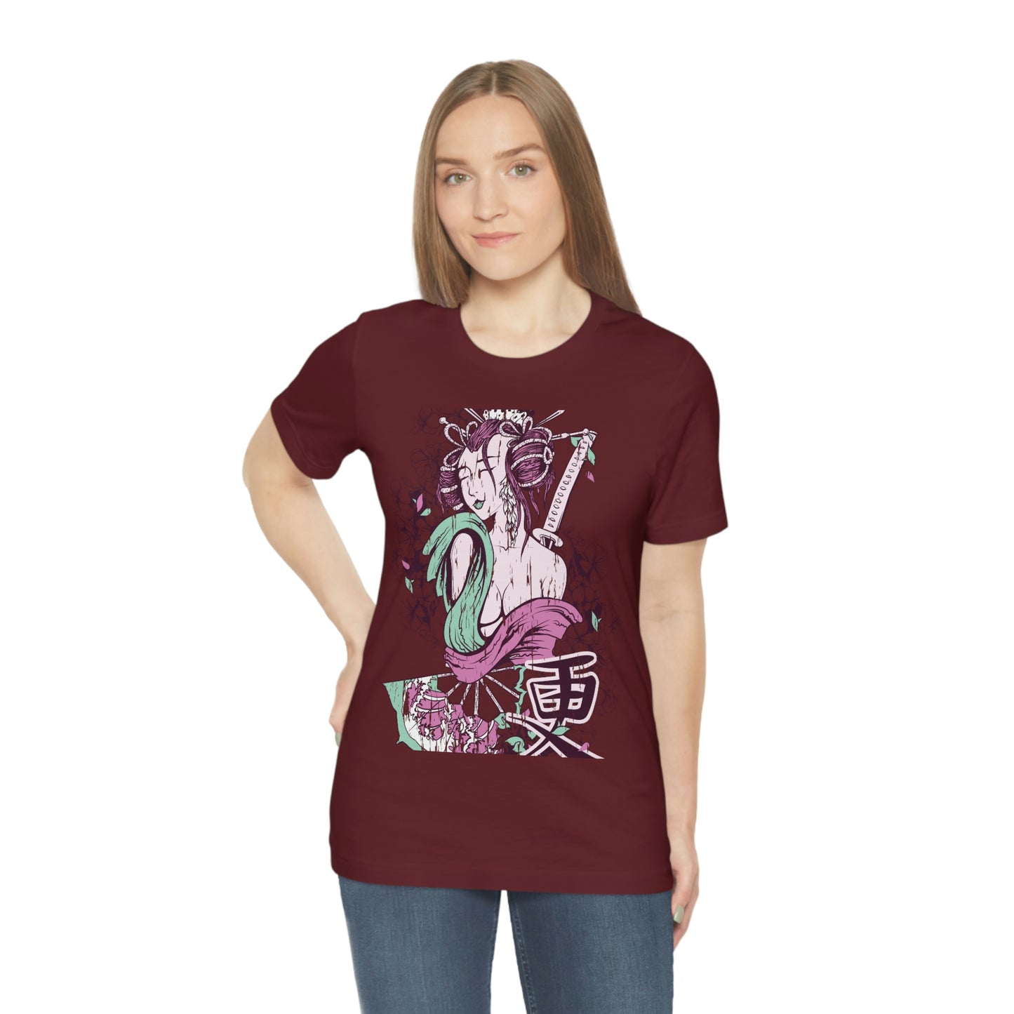 Geisha Girl, Unisex Jersey Short Sleeve Tee