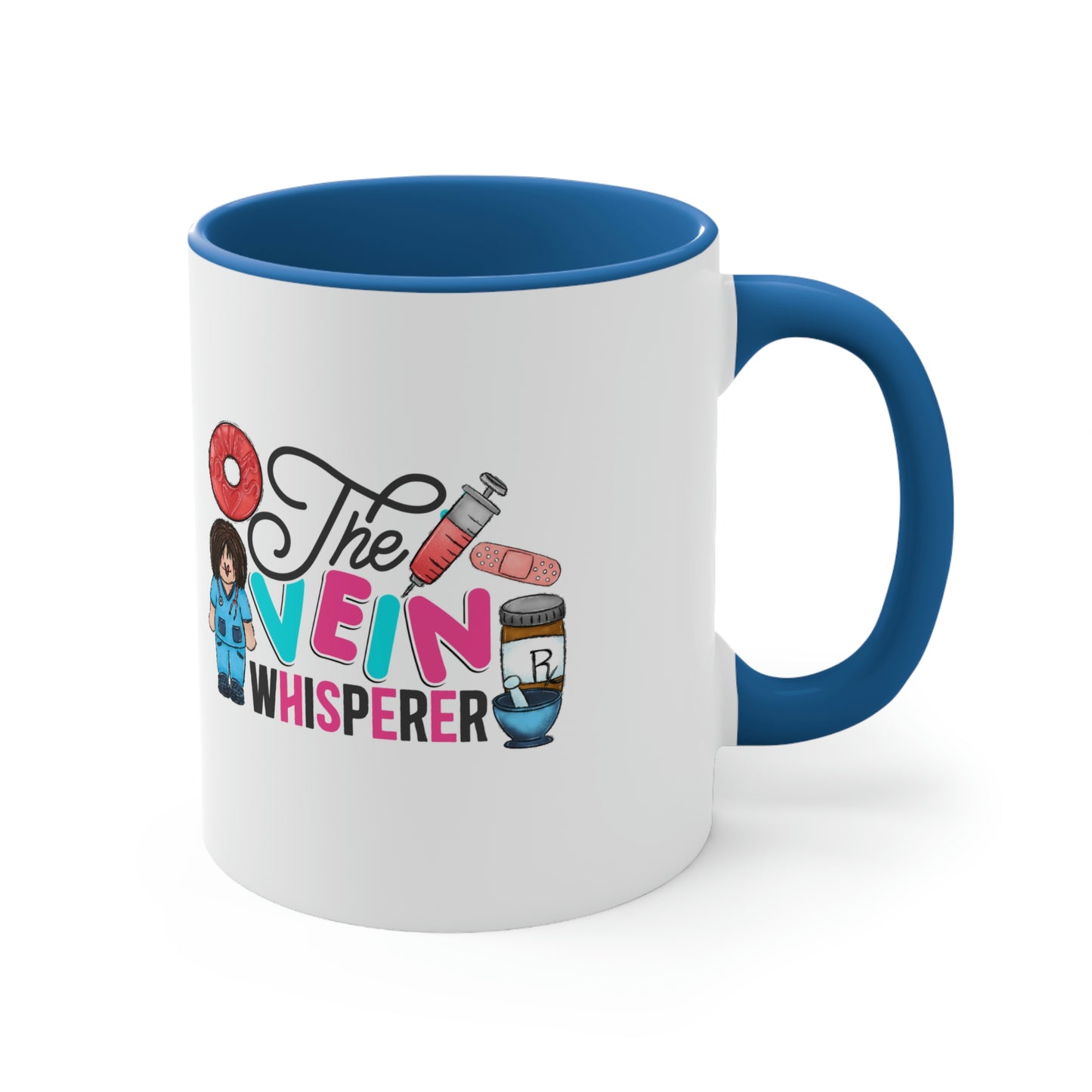 Nurse, Rn, Female 2, The Vein Whisperer, Coffee Mug, 11oz