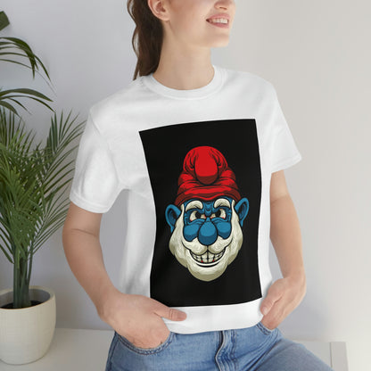 Feisty Smurf, Unisex Jersey Short Sleeve Tee