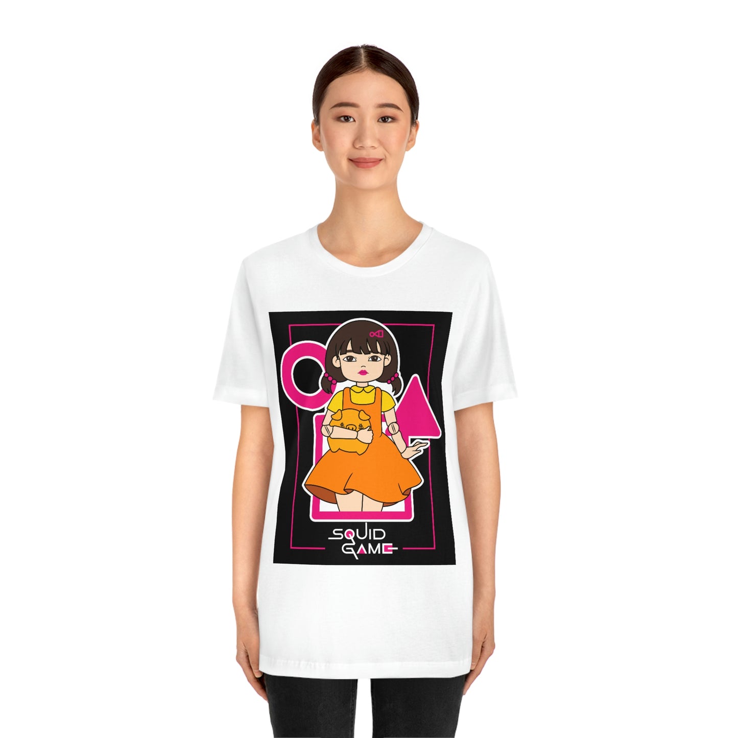 Quid Game Girl, It Cover Unisex Jersey Short Sleeve Tee