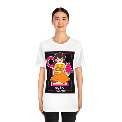 Quid Game Girl, It Cover Unisex Jersey Short Sleeve Tee