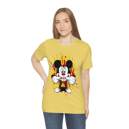 Ha Ha Ha Mickey, Unisex Jersey Short Sleeve Tee