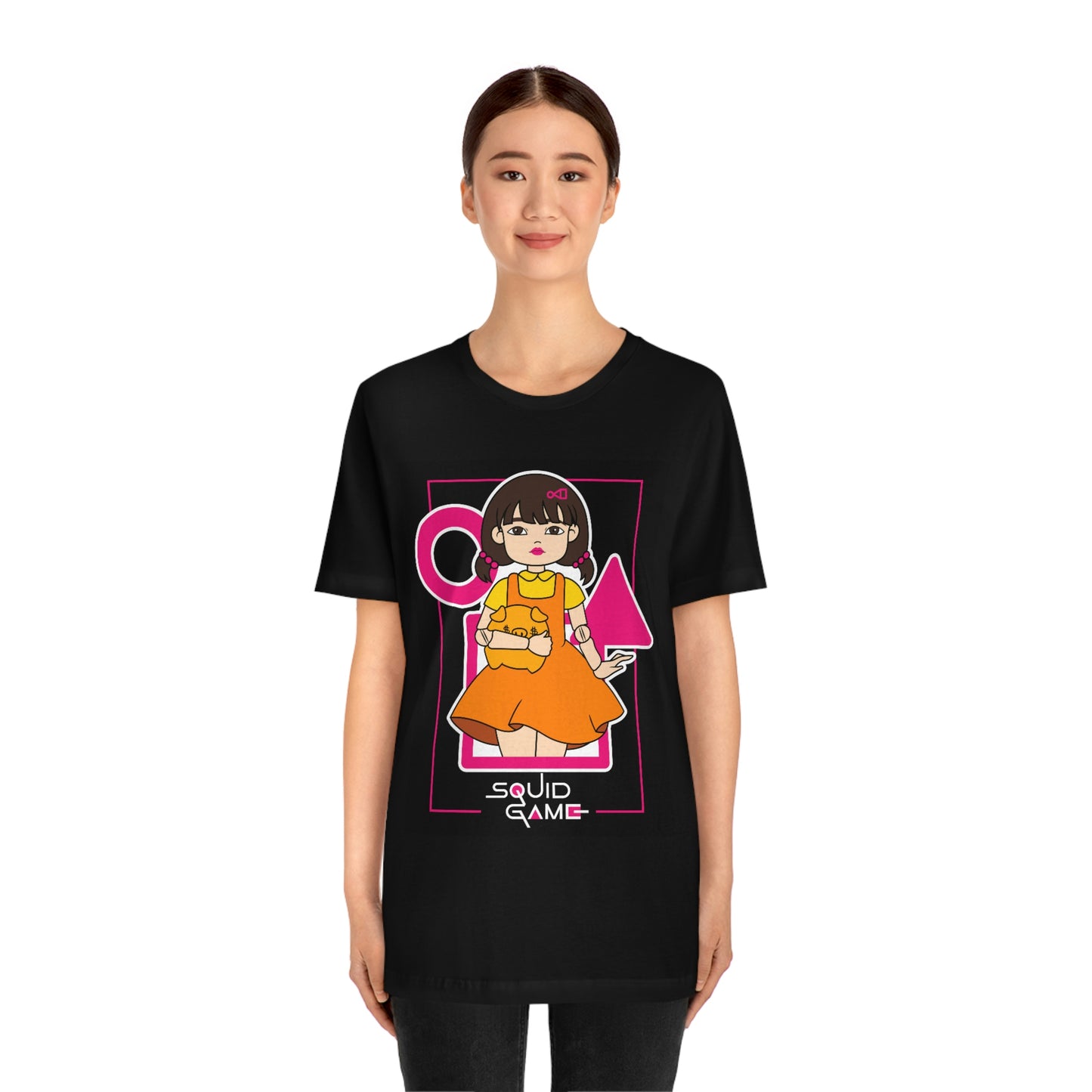 Quid Game Girl, It Cover Unisex Jersey Short Sleeve Tee