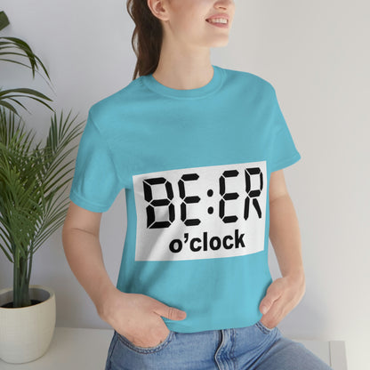 Beer O' Clock, , Unisex Jersey Short Sleeve Tee