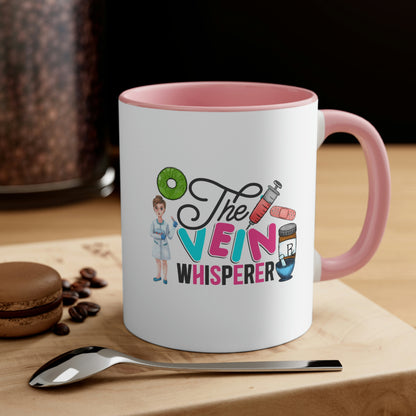 Nurse, Rn, Female 3, The Vein Whisperer, Coffee Mug, 11oz