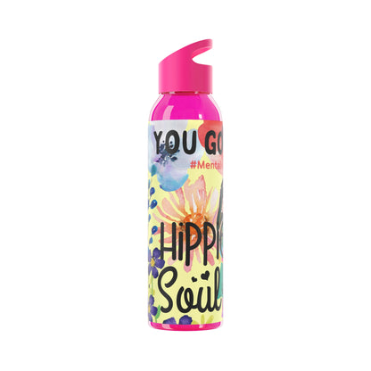 You Good Sis ? Mental Health Awareness Hippie Chic , Yellow Background Sky Water Bottle