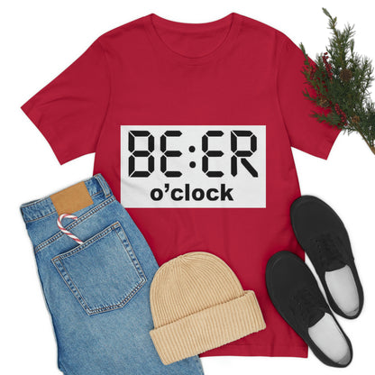 Beer O' Clock, , Unisex Jersey Short Sleeve Tee