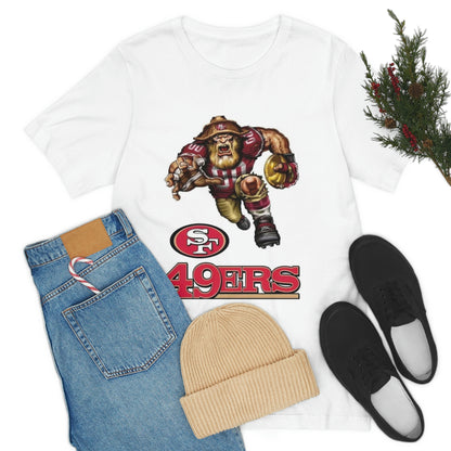 California 49ers Football Sports Team Jersey Short Sleeve Tee