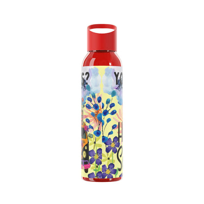 You Good Sis ? Mental Health Awareness Hippie Chic , Yellow Background Sky Water Bottle