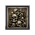 Classic Metal Style Grey And Black Multi Gothic Skulls Jewelry Box Jewelry Box