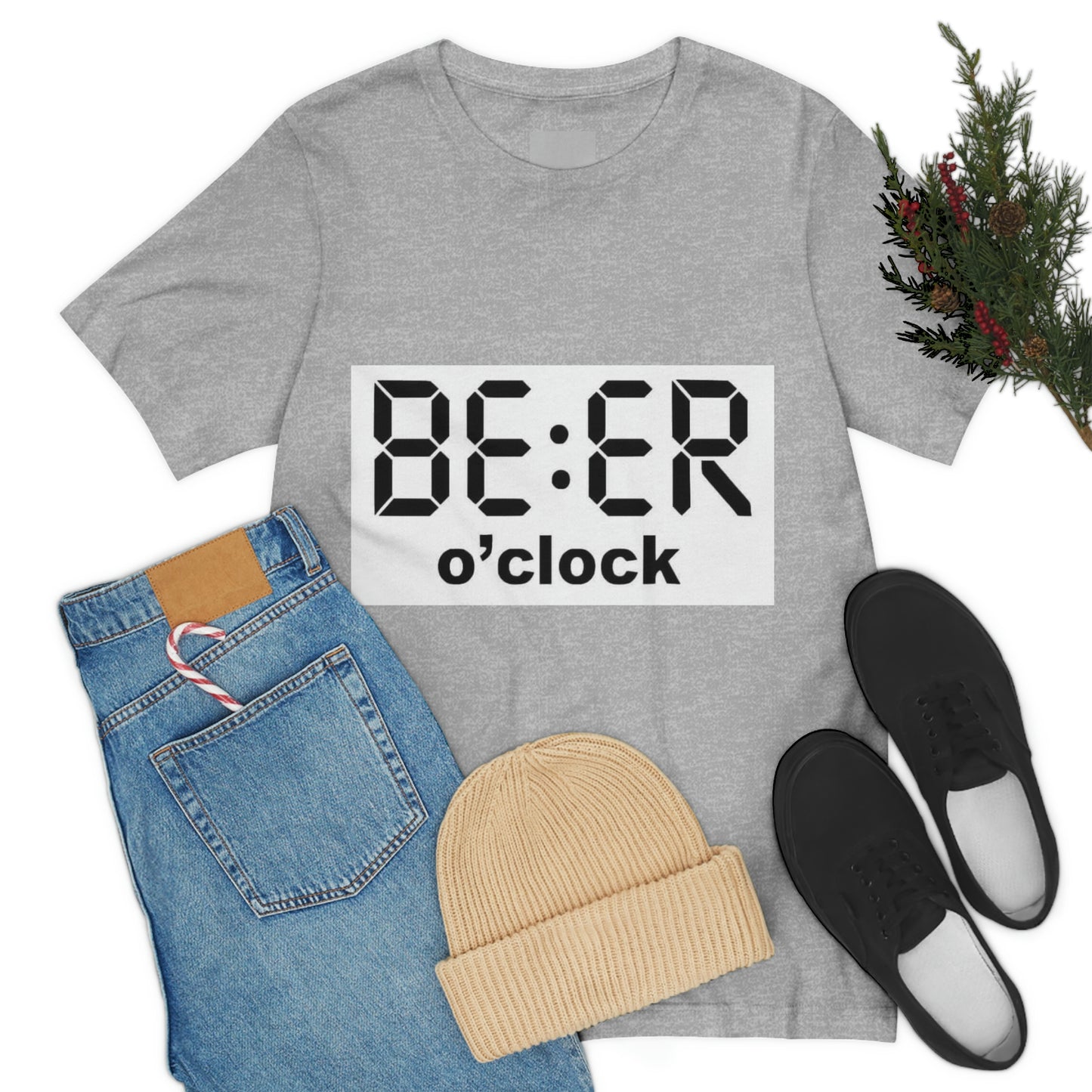 Beer O' Clock, , Unisex Jersey Short Sleeve Tee