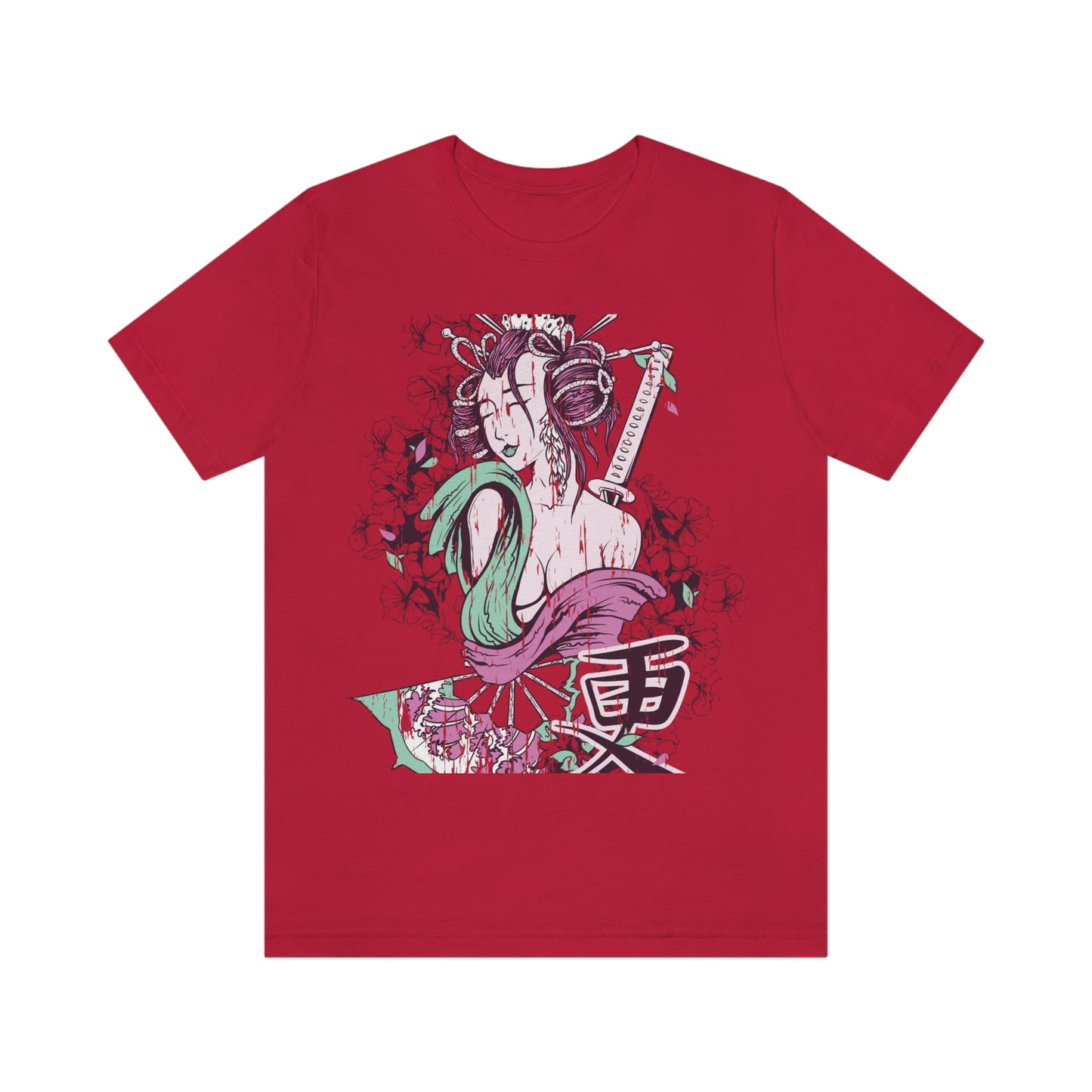 Geisha Girl, Unisex Jersey Short Sleeve Tee