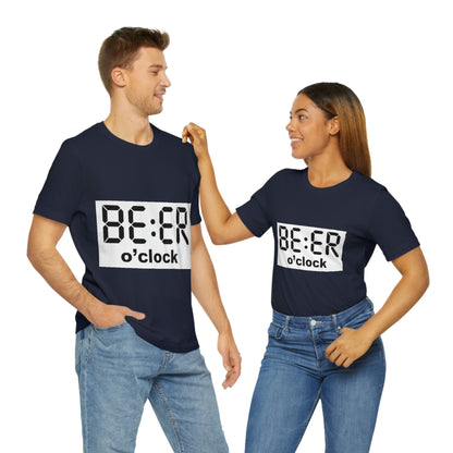 Beer O' Clock, , Unisex Jersey Short Sleeve Tee