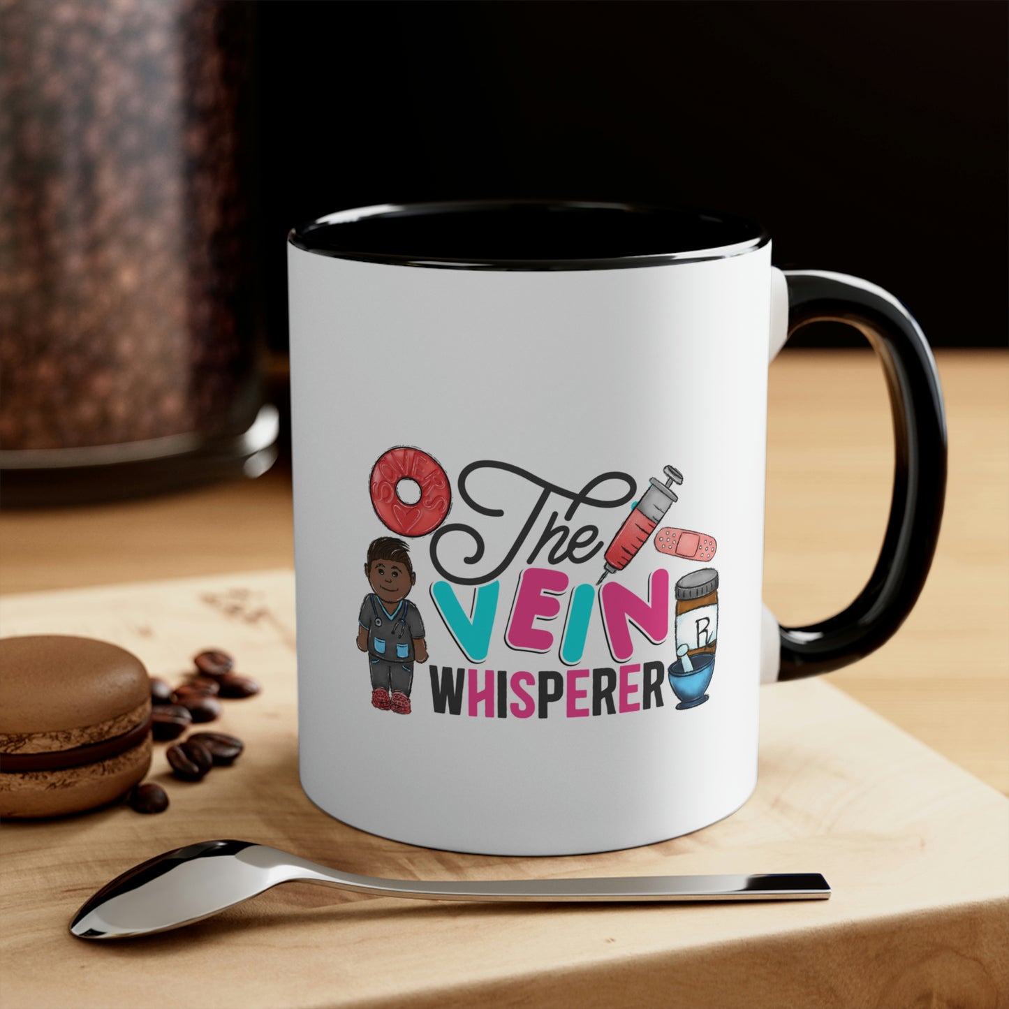 Nurse, Rn, Male 2, The Vein Whisperer, Coffee Mug, 11oz